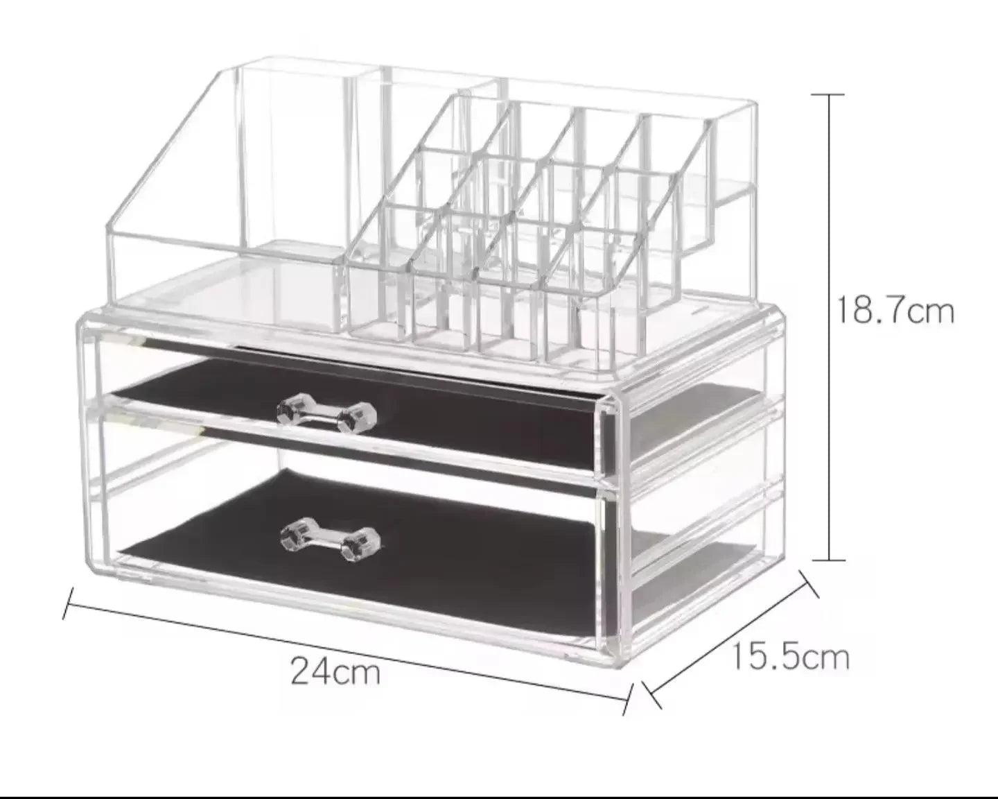 Acrylic Display for Cosmetics – Large Capacity Cosmetic Storage Box Home Decor Station