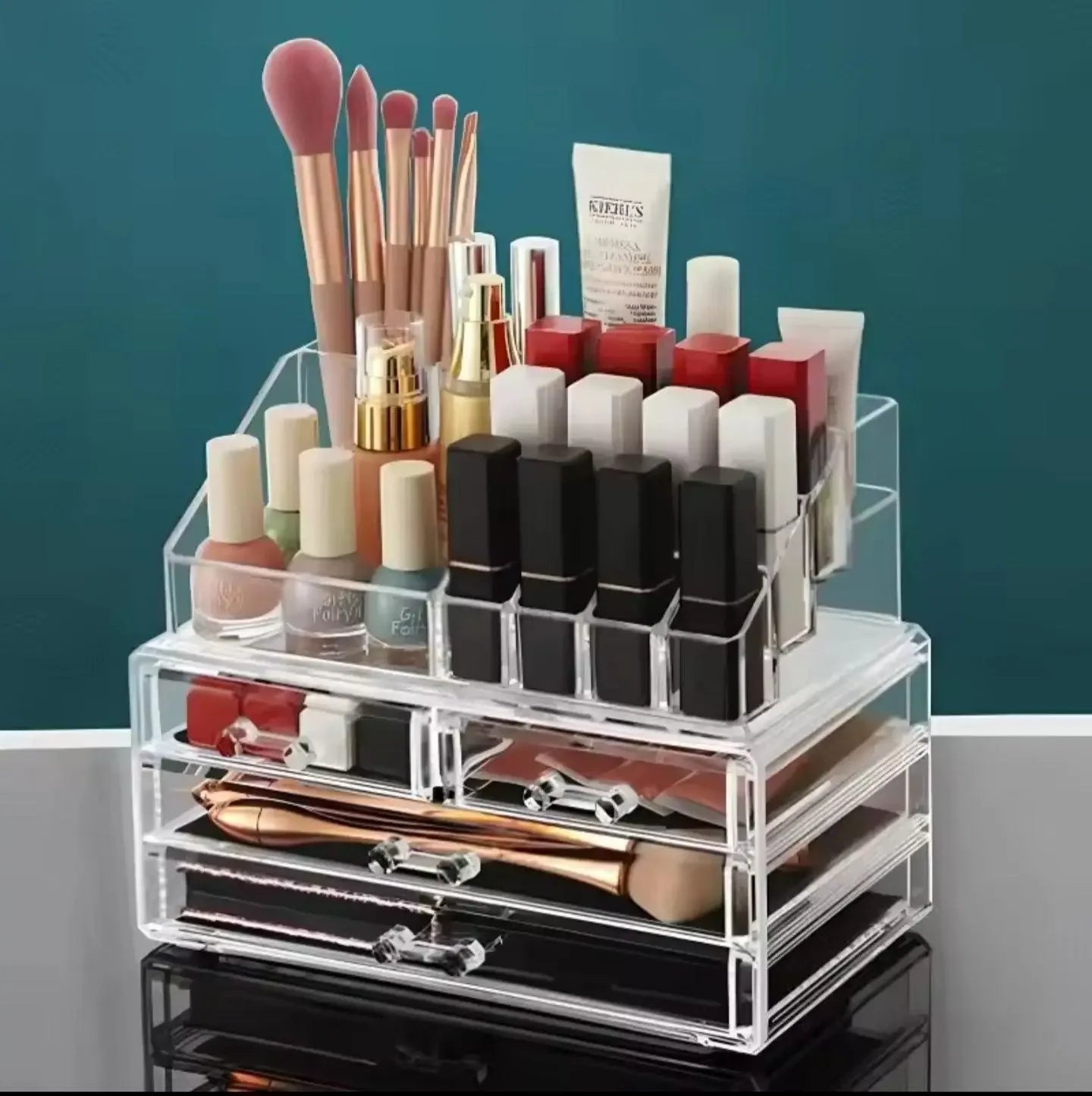Acrylic Display for Cosmetics – Large Capacity Cosmetic Storage Box Home Decor Station