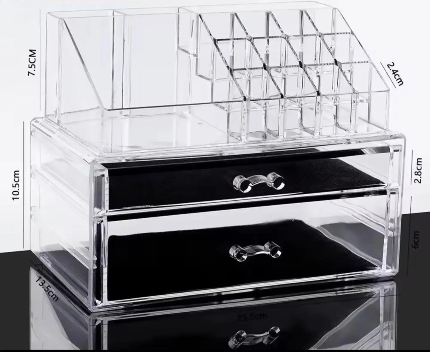Acrylic Display for Cosmetics – Large Capacity Cosmetic Storage Box Home Decor Station