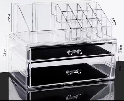 Acrylic Display for Cosmetics – Large Capacity Cosmetic Storage Box Home Decor Station