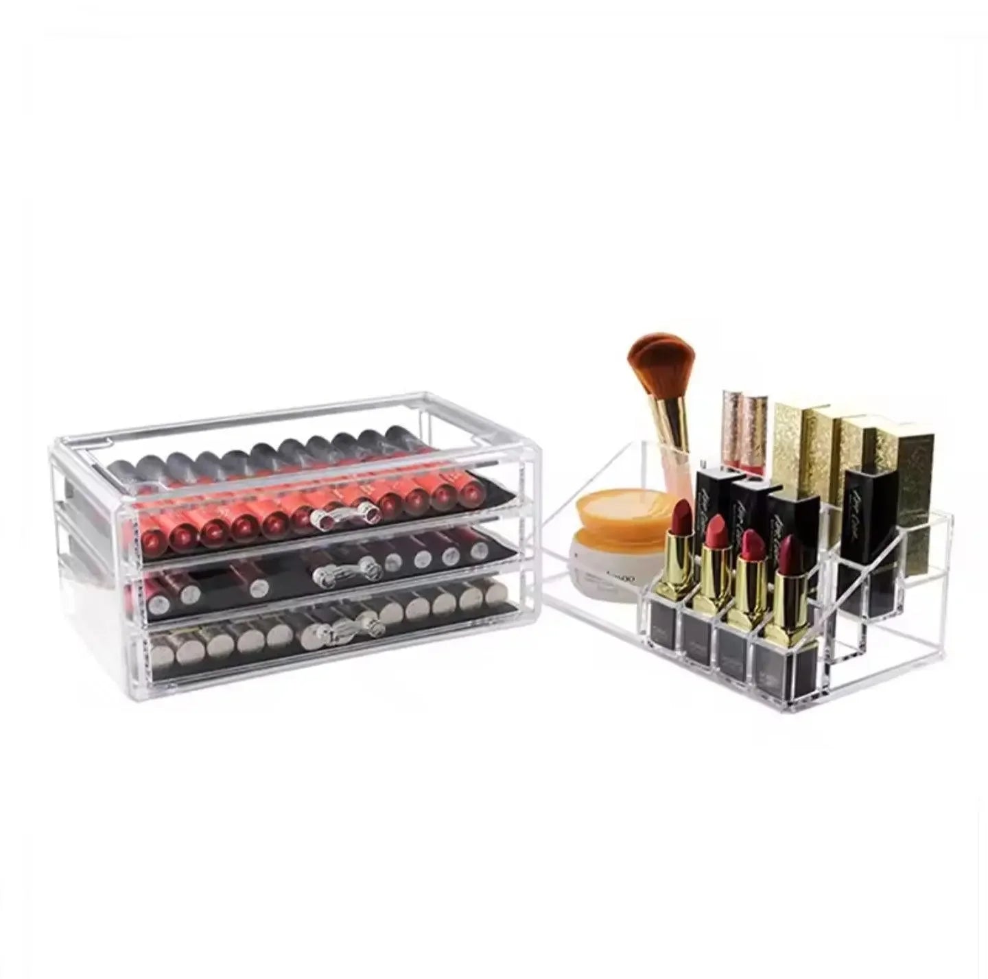 Acrylic Display for Cosmetics – Large Capacity Cosmetic Storage Box Home Decor Station