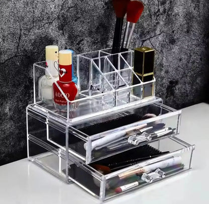 Acrylic Display for Cosmetics – Large Capacity Cosmetic Storage Box Home Decor Station