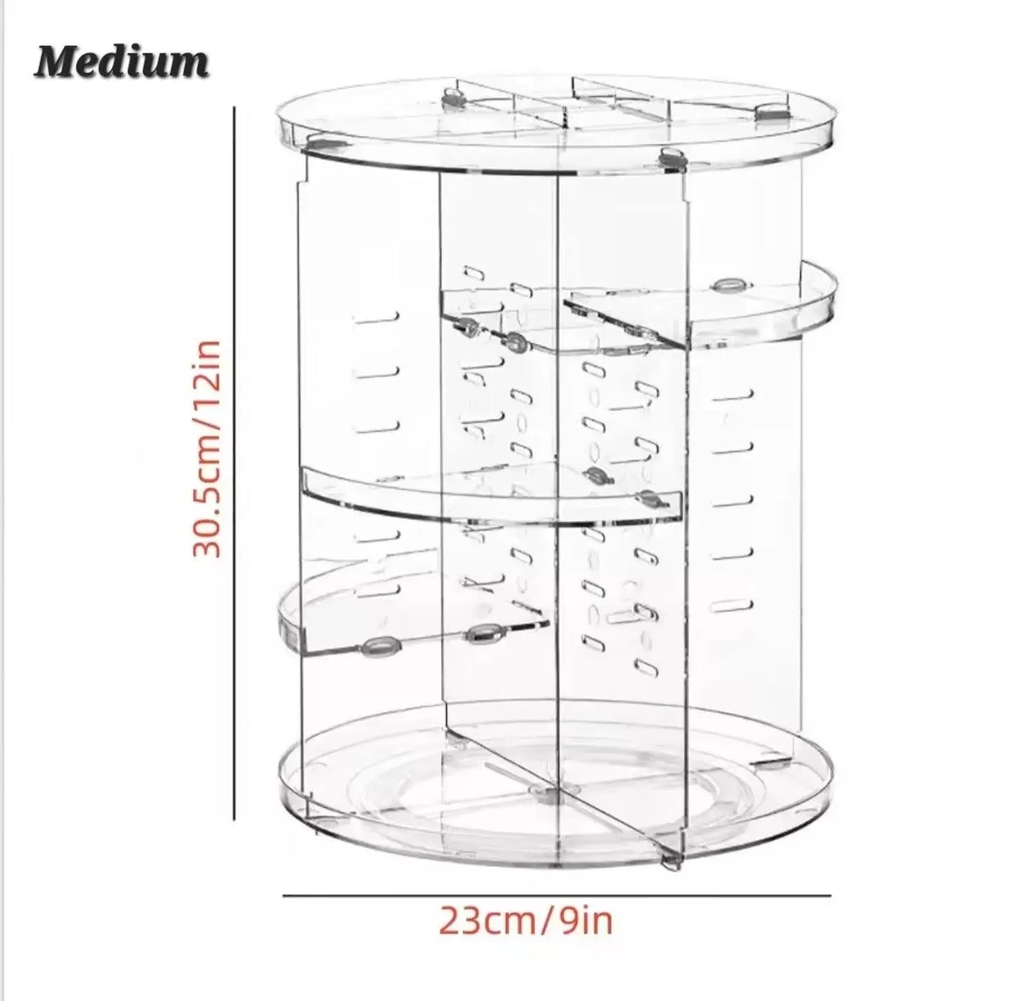 Cosmetic Storage + Rotating Makeup Organizer Home Decor Station