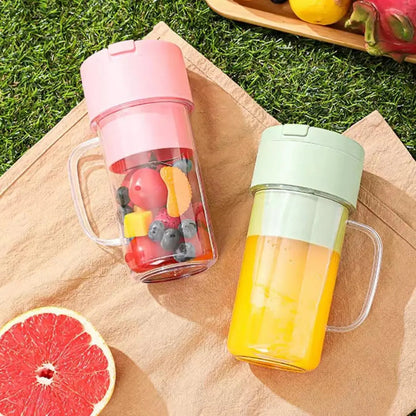 Rechargeable Fast Glass Juicer + Free Silicon Straw Home Decor Station