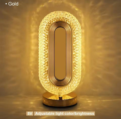 Imported Crystal Touch Lamp, Rechargeable Luxury Lighting