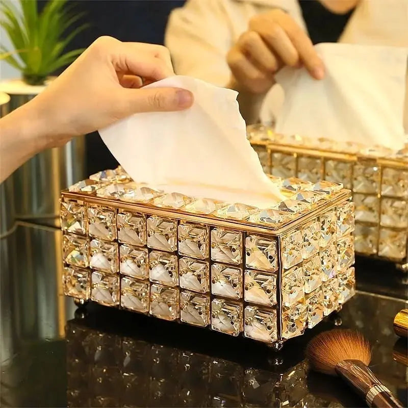 Luxury Crystal Tissue Box My Store