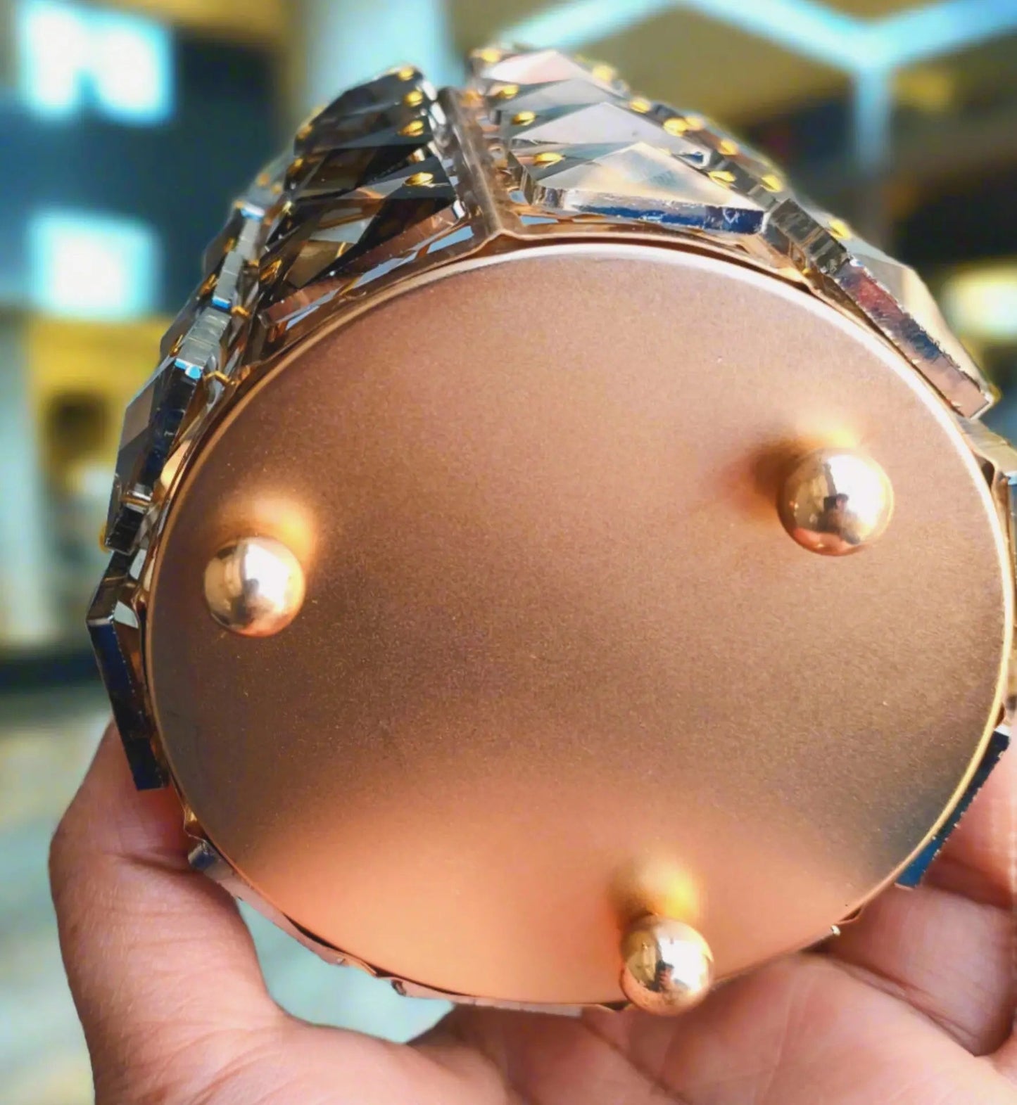 Premium Golden & Black Brush Holder Home Decor Station