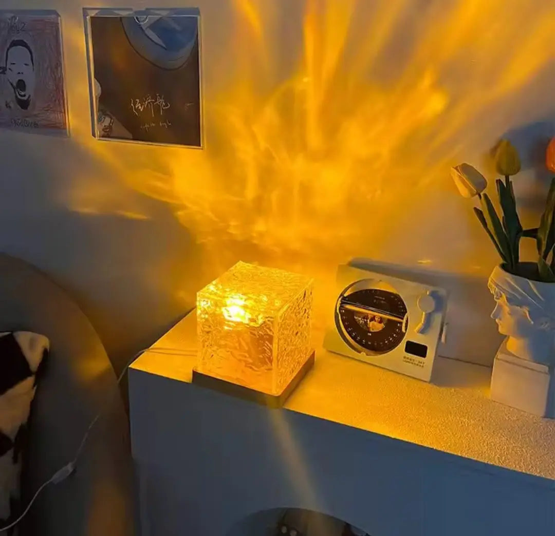 Touch Sensor & Remote Control Lamp 16 Colours || Premium Ocean Wave Lamp